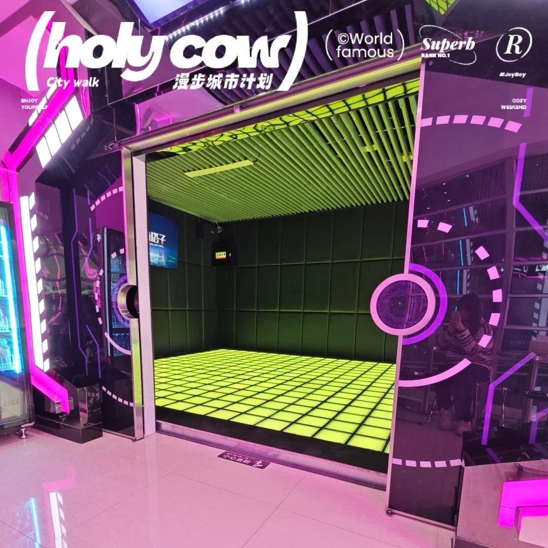 Mega Grid installé dans un centre commercial, équipé d’un système d’accès par carte