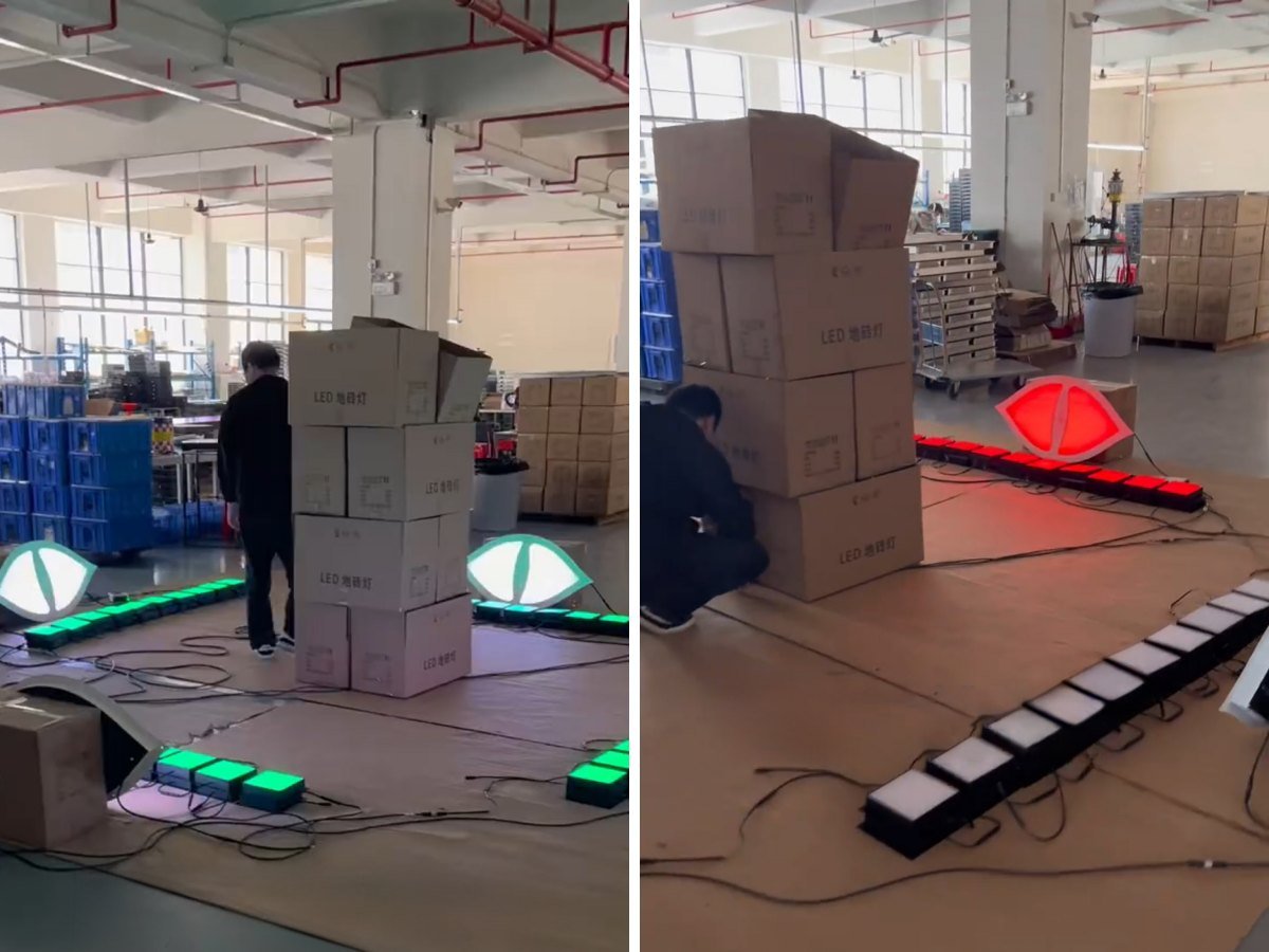 Lucky Active Games factory conducts game testing on Dodge the Evil Eyes before shipment