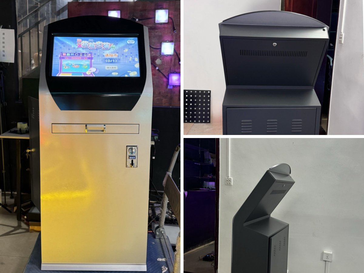 The puzzle depicts the Coin Operated System from the front, back, and side.