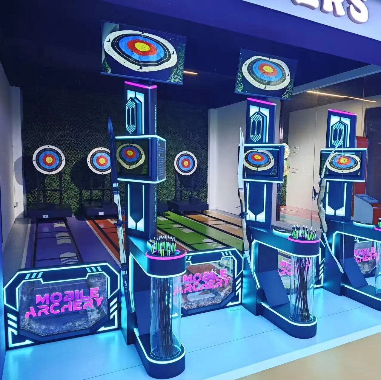 Szene, die das Gameplay der Archery Competition zeigt.