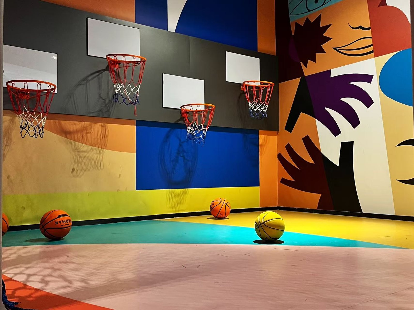 Children's version of basketball shooting game